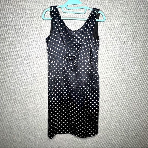 Vintage Moschino Dress Cheap & Chic Barbie Head Print Navy Wiggle Dress Rare - Picture 1 of 13